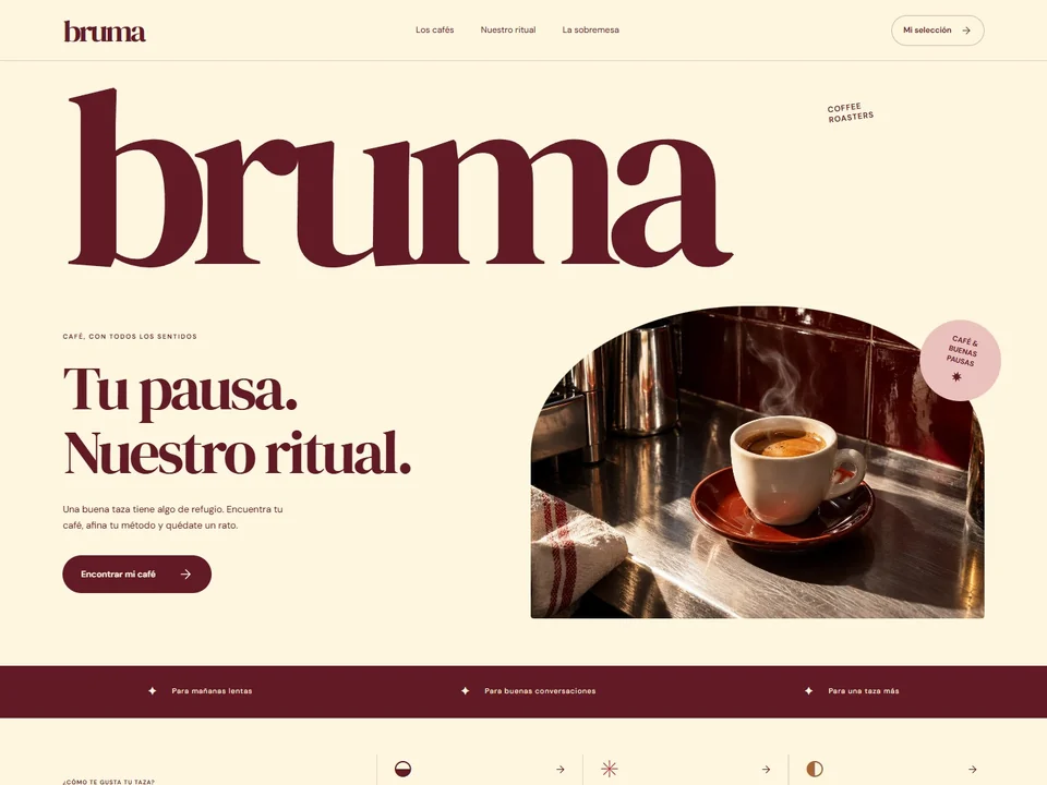 Vista previa del proyecto Bruma Coffee Roasters