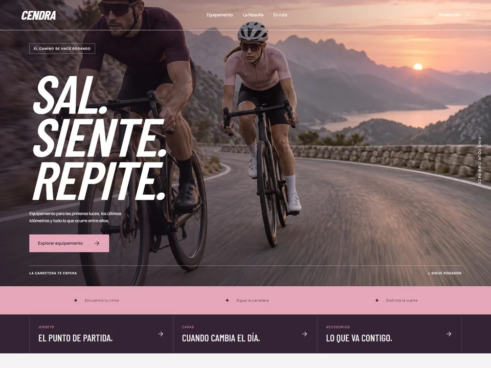 Vista previa del proyecto Cendra Cycling