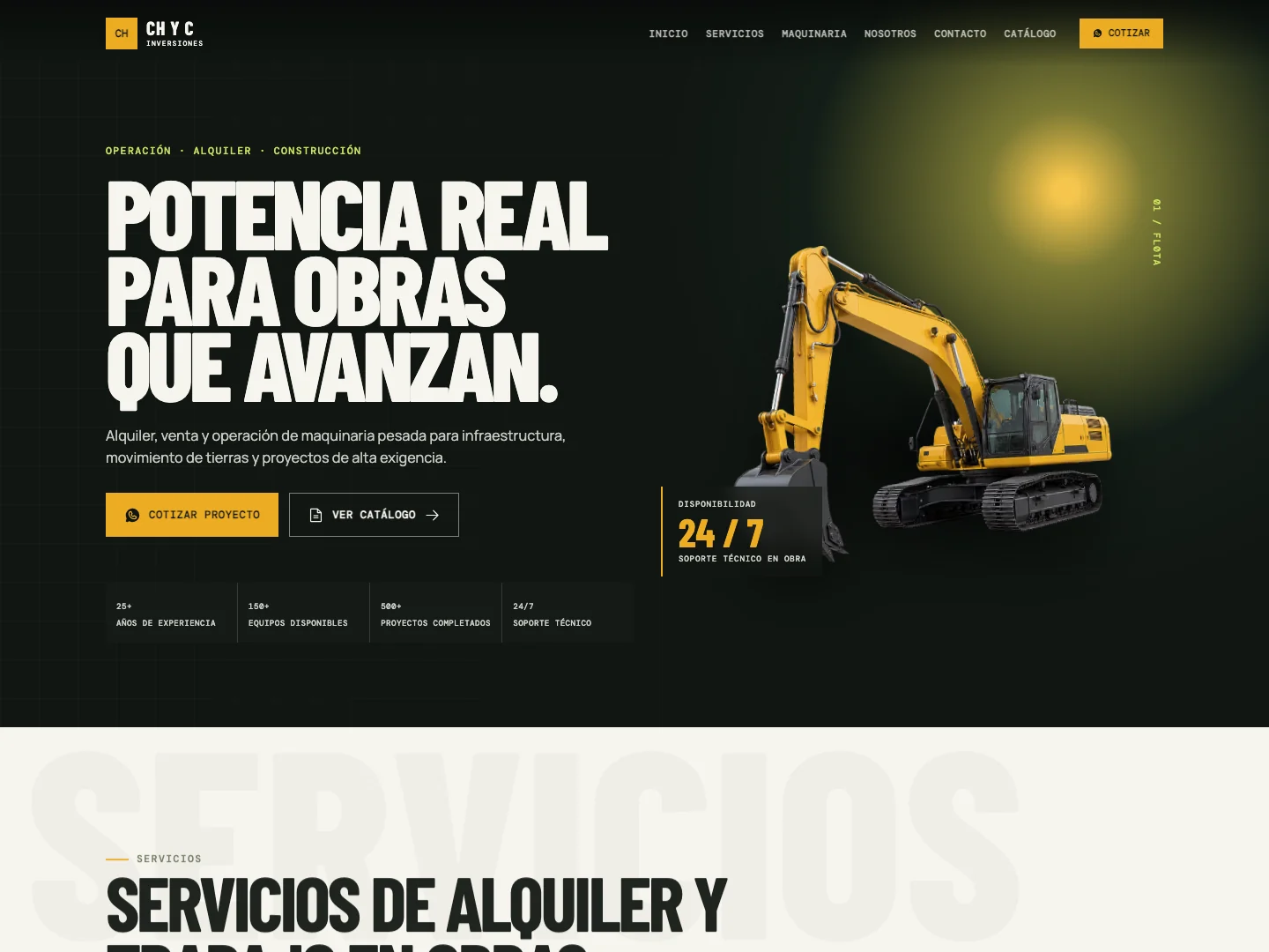 Diseño del proyecto CH y C Inversiones