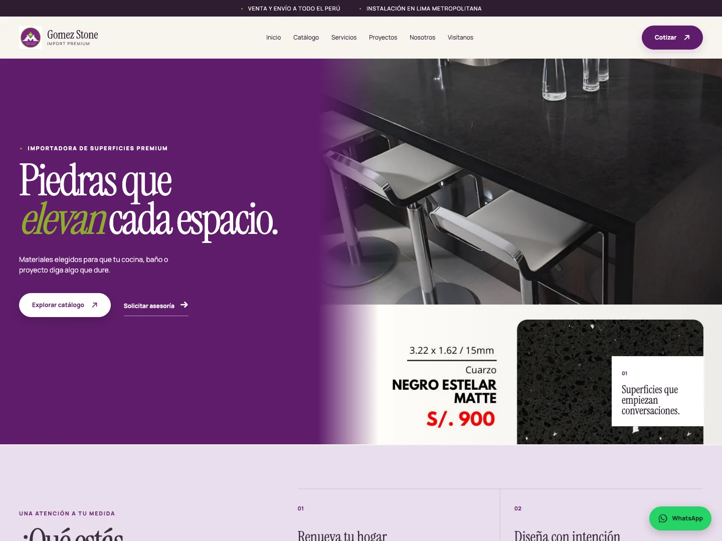 Diseño del proyecto Gómez Stone