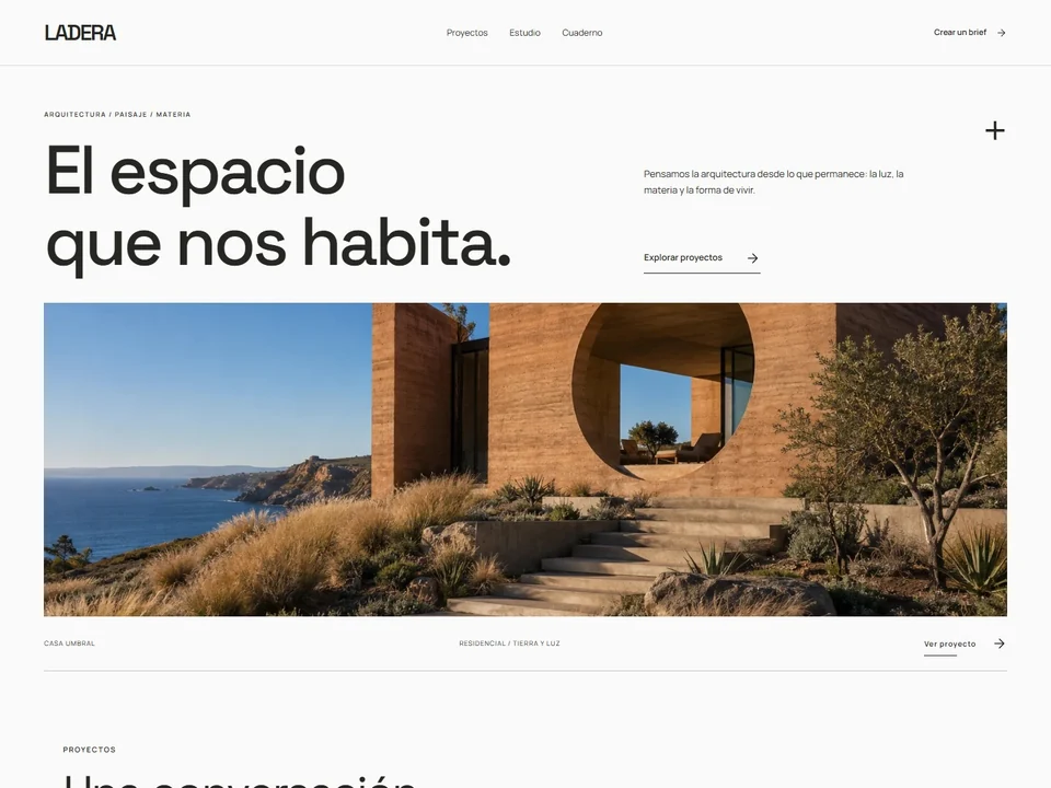 Vista previa del proyecto Ladera Arquitectura