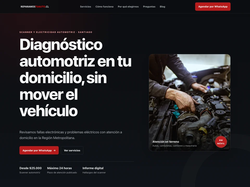 Vista previa del proyecto Reparamos Tu Auto